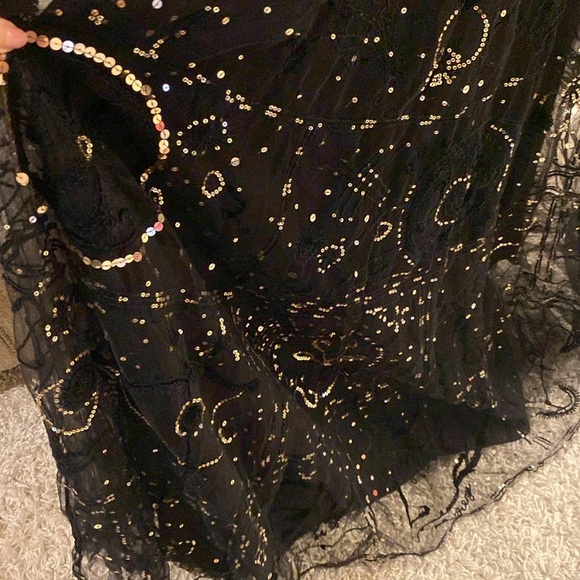 Christian Dior runway Elegant Black Sheer Evening Dress size 8 - Picture 8 of 11